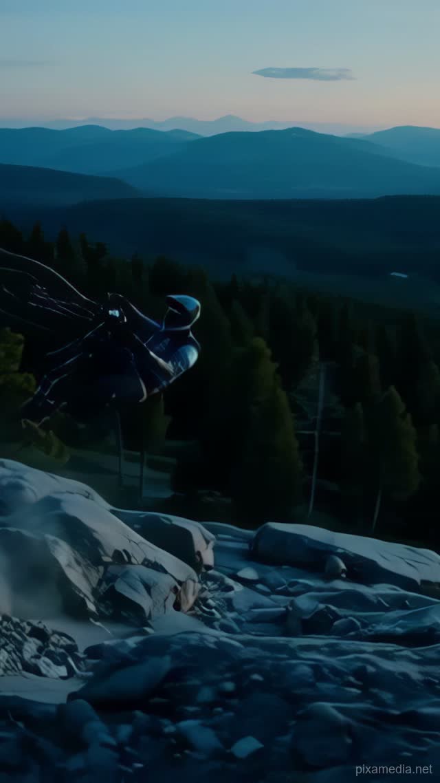 Crash on the Twilight Ridge - Drone & Aerial AI stock